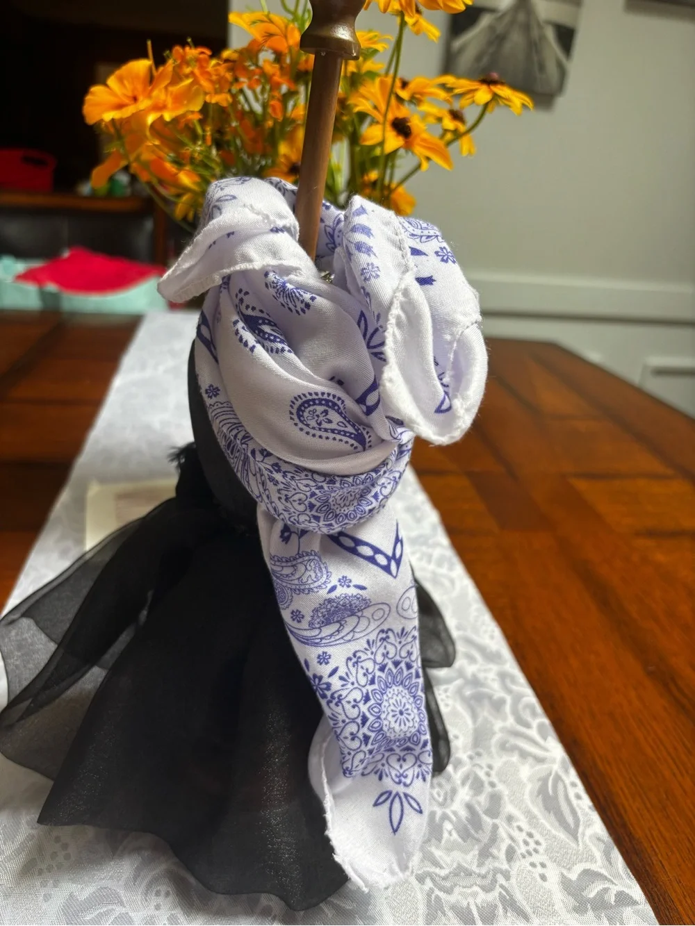 Luxury Paisley Print Women's Satin Square Scarf